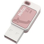 Флешка USB NETAC UA31 64ГБ, USB2.0, розовый [nt03ua31n-064g-20pk]