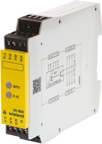 Фото 1/7 R1.188.0500.1, Dual-Channel Safety Switch/Interlock Safety Relay, 24V ac/dc, 3 Safety Contacts