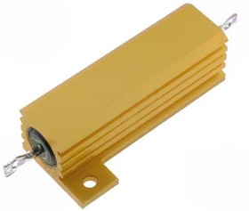 Фото 1/6 HSA50R10J, Резистор: проволочный, с радиатором, винтами, 100мОм, 50Вт, ±5%