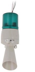 Фото 1/2 S60ADS-24-G, Сигнализатор: светозвуковой, 24ВDC, ксеноновая лампа, зеленый