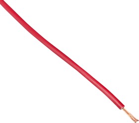 Фото 1/6 Провод силовой ПуГВ 1x1,5 красный (100 метров) wire-100R