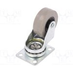 JDPE 0401 1001, Ролик транспортировочный, d: 40мм, W: 15мм, H: 58мм, изогнутый, 30кг