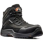 V1501.01/10, Caiman Black Composite Toe Safety Shoes, UK 10