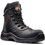 V1750/08, Defender Black Composite Toe Safety Shoes, UK 8