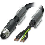 1408836, Sensor Cables / Actuator Cables SAC-4P-M12MSS/ 2,0-PURPE