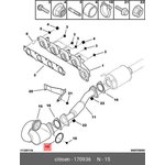 170936, Прокл.вып.трубы PEUGEOT BOXER 2.2HDi 06=