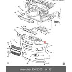 95026205, Накладка панели передней