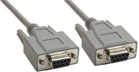 CS-DSNULW29FF-025, D-Sub Cables CABLE, DB9F/F NULL MDM 25'