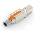2350310-1, Industrial Mini I/O Cable Mount Mini I/O Connector Plug, 8 Way