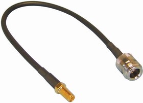 CA12/195-VY, CA12/195 Series Female SMA to Female N Type Coaxial Cable, 304.8mm, RF195 Coaxial, Terminated