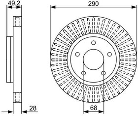 0 986 479 V48, 0986479V48_диск тормозной передний\ Nissan Pathfinder