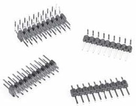 Фото 1/4 2340-6211TG, .100 Header, Single and Dual Row, Straight and Right Angle, Solder Tail | 3M 2340-6211TG