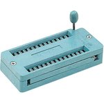 228-1371-00-0602J, 2.54mm Pitch Vertical 28 Way, Through Hole Closed Frame ZIF ...