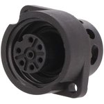 09 4220 00 07, Panel-mount socket 693 series 7-pole, Socket, 7 Contacts, 10A ...