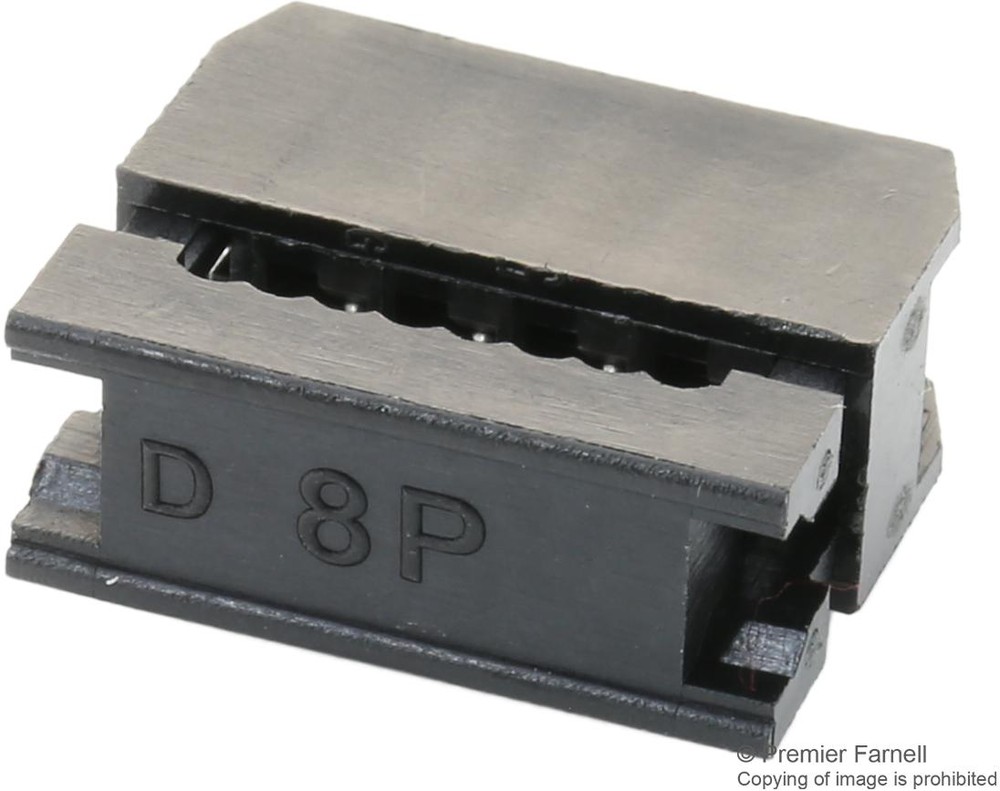 MC-254-08-00-00-IDC, IDC Connector, IDC Receptacle, Female, 2.54 мм, 2  ряда, 8 контакт(-ов), Монтаж на Кабель, Multicomp | купить в розницу и оптом