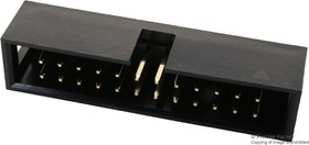 Фото 1/2 MC-254-24-00-ST-DIP, Pin Header, Wire-to-Board, 2.54 мм, 2 ряд(-ов), 24 контакт(-ов), Сквозное Отверстие