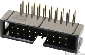 Фото 1/2 MC-254-24-00-RA-DIP, Pin Header, угловой, Wire-to-Board, 2.54 мм, 2 ряд(-ов), 24 контакт(-ов), Through Hole Right Angle