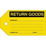 QMT216, Wire Labels & Markers TAG RETURN GOODS Sold by Pack of 100