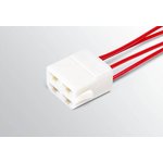 AX-373-01, Колодка с проводом (мама) 4х-контактная