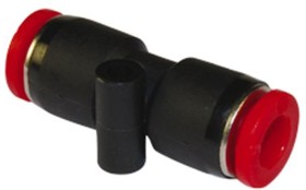 C00200600, Pneufit C Series Tube-to-Tube Adaptor, Push In 6 mm to Push In 6 mm, Tube-to-Tube Connection Style