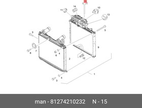 81274210232, Датчик уровня жидкости MAN