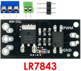 Фото 1/2 LR7843 - MOSFET модуль управления, силовой ключ (30В/161A)