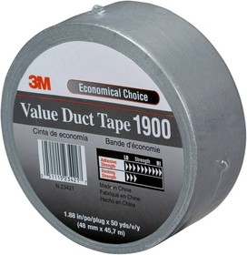 Фото 1/2 1900S50, Value Duct Tape 1900, 50mm x 50m, Black