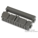 3421-6600, Plug; IDC; female; PIN: 20; IDC; for ribbon cable; 1.27mm; 4.75A