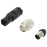 99 0409 00 04, Cable Connector Plug 4 Contacts, 3A, 125V, IP67