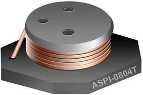 ASPI-0804T-6R8M-T, 4.6A 6.8uH ±20% 27mOhm SMD Power Inductors