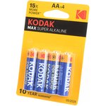 Kodak MAX Super Alkaline LR6 BL4, Элемент питания