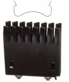 530102B00150G, Heat Sinks Heat Sink for TO220, Twisted, Vertical, 6.3 C/W, 4.75mm Hole, 18.29mm, Clip #50