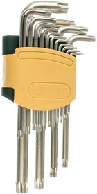 Набор ключей TORX Г-образных длинных с отверстием, 15 предметов RF-5151LT(26062)