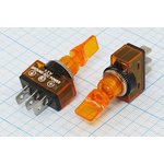 Рычажный переключатель (тумблер), 12В, 20А, переключение ON-OFF, d11.2h17 ...