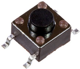 Фото 1/2 TL3301AF160QG, Tactile Switches 6mm SMT Gull Wing 5mm Act Height