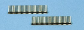 SIB-132-S003-55, SIB Series Straight Through Hole Mount PCB Socket, 32-Contact, 1-Row, 2.54mm Pitch, Solder Termination