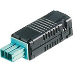 93.421.4553.1, BST14i Series Connector, 2-Pole, Female, Cable Mount, 3A, IP20