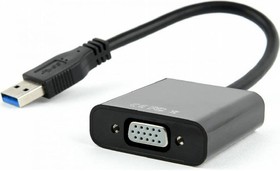 Конвертер USB 3.0 - VGAAB-U3M-VGAF-01, AM/VGA, черный, блистер AB-U3M-VGAF-01