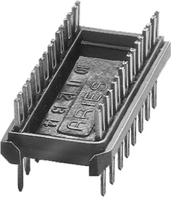 Фото 1/2 24-600-10, 2.54mm Pitch 24 Way,Through Hole Mount IC Dip Header, Tin over Nickel, 2A