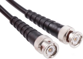 L00011A1451, Male BNC to Male BNC Coaxial Cable, 2m, RG58C/U Coaxial, Terminated