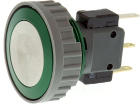 Фото 1/2 1241.6632.5120000, Push Button Switch, Momentary, Panel Mount, 22mm Cutout, SPDT, 125/250V ac, IP67