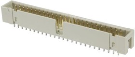 09 18 560 7324, Pin Header, прямой, Wire-to-Board, 2.54 мм, 2 ряд(-ов), 60 контакт(-ов), Сквозное Отверстие