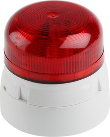 Фото 1/5 QBS-0027, Flashguard QBS Series Red Flashing Beacon, 230 V ac, Surface Mount, LED Bulb