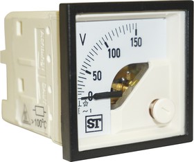 EQ44-V63X2N1CAW0ST, Sigma Series Analogue Voltmeter AC, 45 x 45 mm