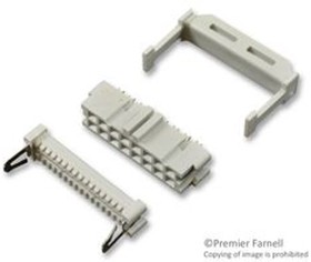 Фото 1/3 3452-6616, 16-Way IDC Connector Socket for Cable Mount, 2-Row