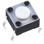 1825910-2, Switch Tactile OFF (ON) SPST Round Button PC Pins 0.05A 24VDC ...