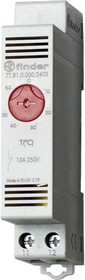 Фото 1/10 Термостат щитовой для включения обогрева диапазон температур 0… + 60град. С 1NС 10А модульный 17.5мм IP20 FINDER 7T8100002403