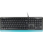 Клавиатура + мышь A4Tech Fstyler F1010 клав:черный/синий мышь:черный/синий USB ...