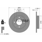 92134903, Диск тормозной MITSUBISHI COLT CZC 06-09, COLT VI 04-12 ...