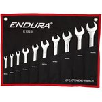 EN-E1525, Набор рожковых гаечных ключей Endura E1525, 10 шт (6 - 27 мм)